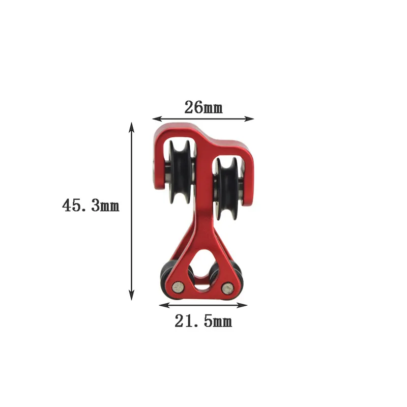 Шт. 1 шт. стрельба из лука Алюминиевый шкив кабель слайд строка сплиттер ролик Glide лук строка сепаратор для блочного Лука принадлежности для