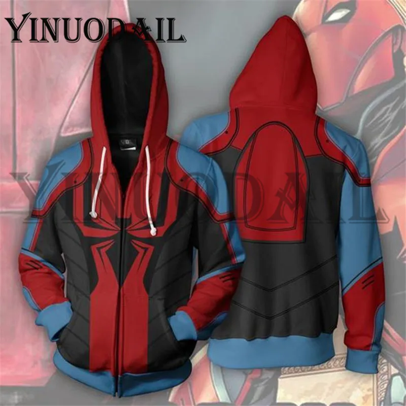 

Superheroes Captain Venom Jacket Spiderman 3D Printed Hoodies Marvel Mens Hoodies Sweatshirt Men
