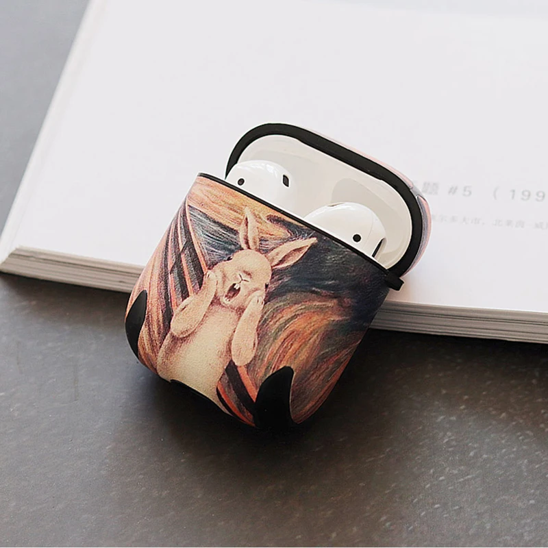 

Luxury High Quality Rabbit Case for Apple Airpods Case Bluetooth Earphones Stylish Bag Accessories Protective Charging Box Cover