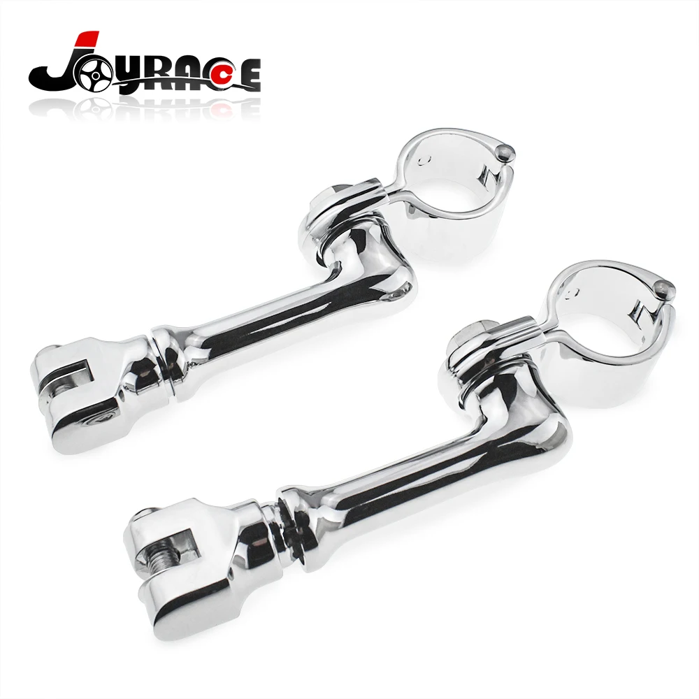 

1.5" Motorcycle Offset Adjustable Engine Guard Highway Peg Mount Clamp For Harley