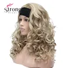 Strong beauty-perruque synthétique longue à reflets blonds bouclés, bandeau chaud Ok ► Photo 2/6