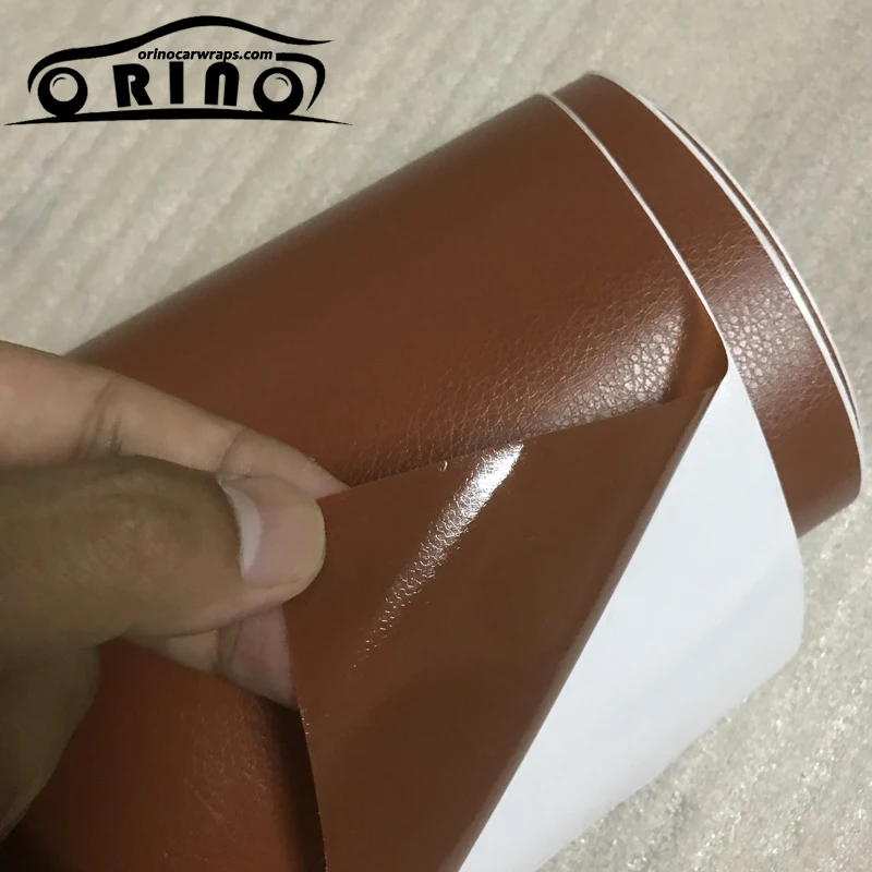 Brown Leather Vinyl Wrap Film-5