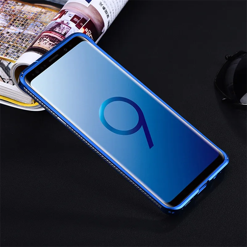 Оригинальный iMatch бампер чехол для Samsung Galaxy S9 S8 PlusLuxury Алмазная форма Алюминиевый