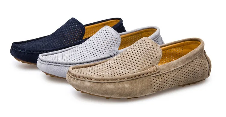 UNN/брендовые модные летние стильные Мягкие Мокасины; мужские лоферы; Высококачественная обувь из натуральной кожи; мужская обувь на плоской подошве; Gommino; обувь для вождения