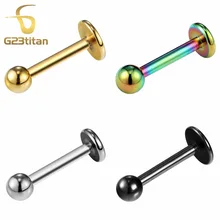 G23titan G23 титановая губная серьга, губ ювелирный пирсинг для тела Пирсинг ювелирные изделия SGS Сертификация