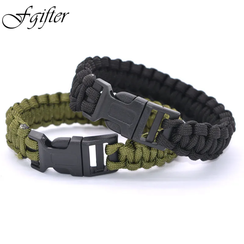 الجيش الأخضر Paracord أساور ل بقاء التخييم الإمدادات الأساسية الرياضية بارد النساء الرجال سوار الجيش الأخضر Paracord أساور ل بقاء التخييم الإمدادات الأساسية الرياضية بارد النساء الرجال سوار