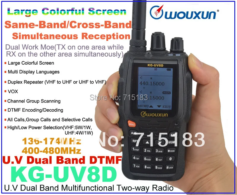 & Wouxun Walkie Band 1