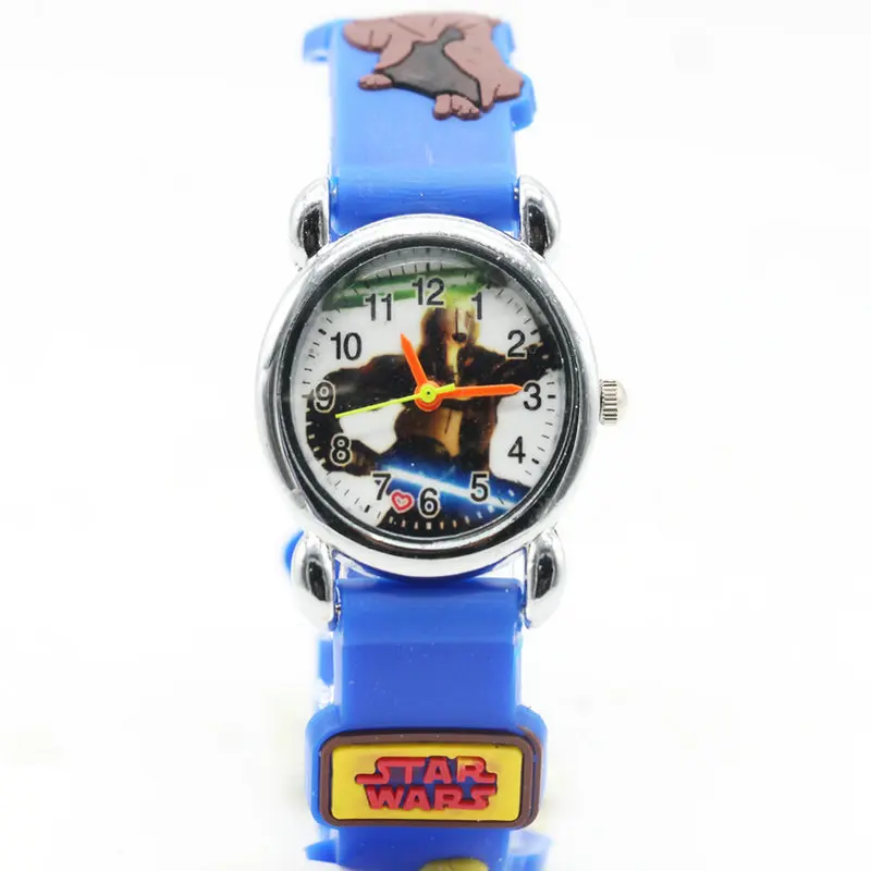 

Cute 3D Cartoon Lovely Kids Girls Boys Children Students Star Wars Quartz Wrist Watch Very Popular watches