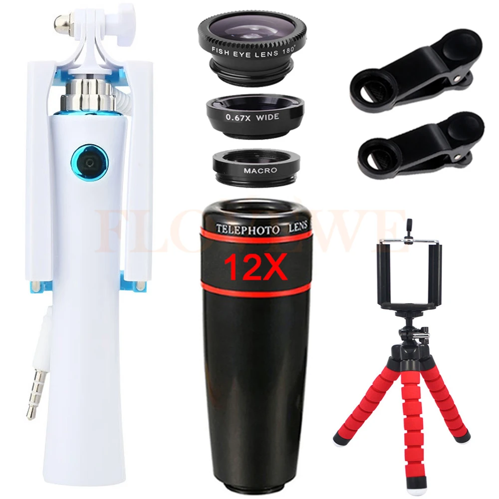 12X Telephoto Zoom font b Lenses b font Wide Angle Macro Fisheye Lens Telescope font b