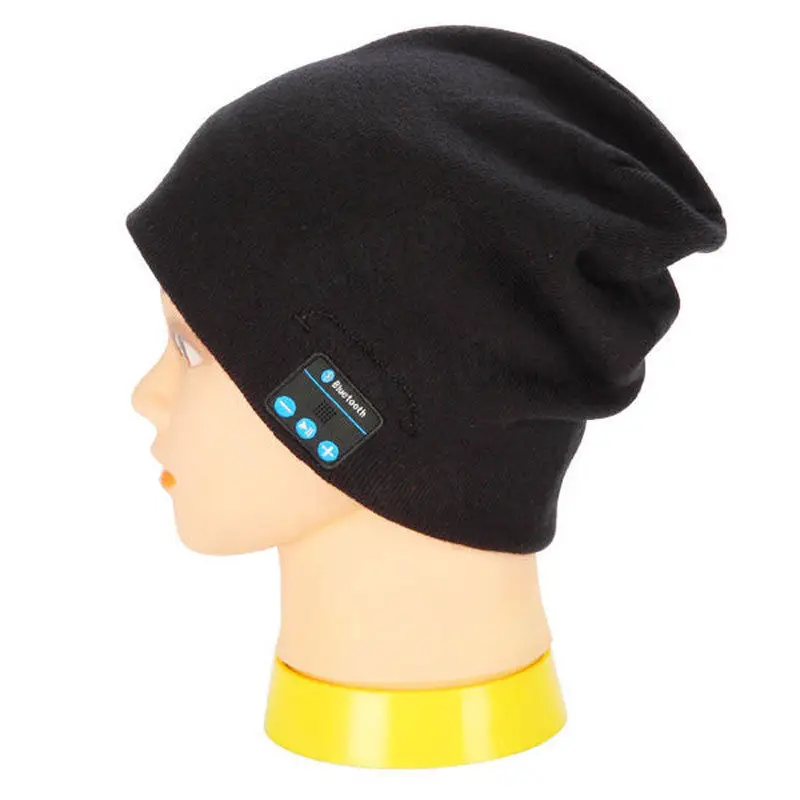 

AHHROOU Original New Soft Warm Beanie Gorro Hat Wireless Smart Cap Headset Headphone Speaker Mic Bluetooth Hat Men Sports Hat