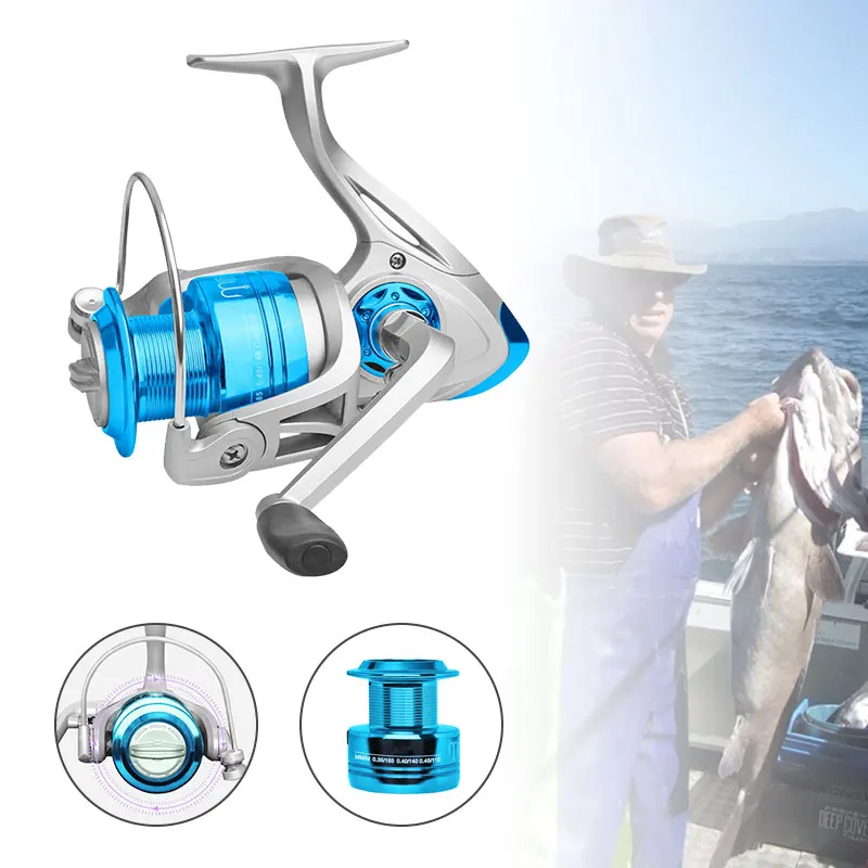 Fishing Reel Trolling Reels Spool Gear Fishing Wheel Practical 10 Bearings ABS Durable Metal Rocker Drag Freshwater Fishing Reel