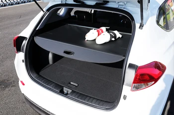 

For Hyundai Tucson 2016 2017 2018 Accessories Black Rear Trunk Security Shield Cargo Shelf Shade Cover 1 set