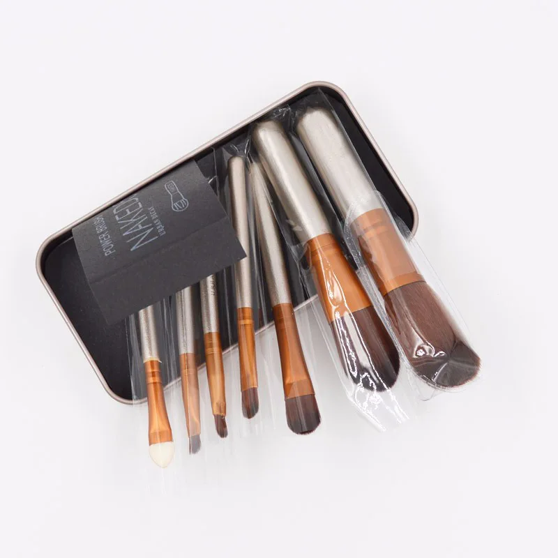12pcs Newest Nake Makeup Brush Kits Blushesr Eye Shadow Lip Cosmetic Brushes Make up Brush tools with Metal Case (1)