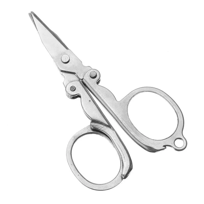 

Mini small Edc stainless steel fold scissor tijera tesoura pocket tool utility gadget portable camp hike travel first aid kit