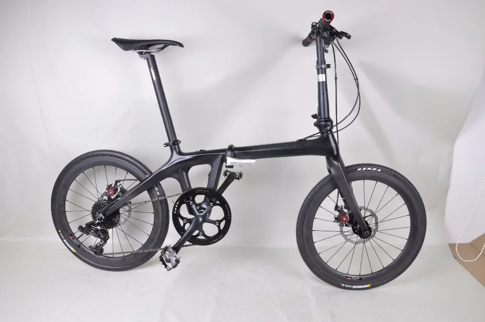 Sale Brand top quality carbon 20" folding bike complete popular custom design super light 10.18kg 20er full bicycle with groupset 18