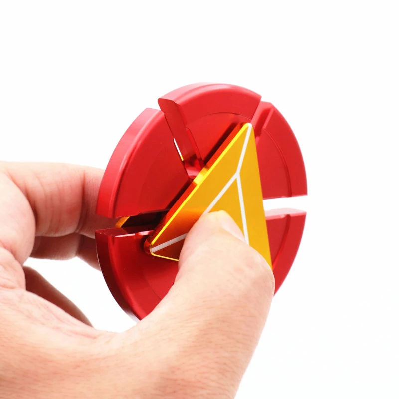 Ручной Спиннер Железный человек металлические игрушки EDC сенсорные Tri Spinner