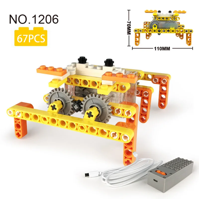 

STEM Electric Toy 3D Animal Model Crab Toy DIY Mechanical Design Principle Children Educational Toy Gift Compatible Major Brands
