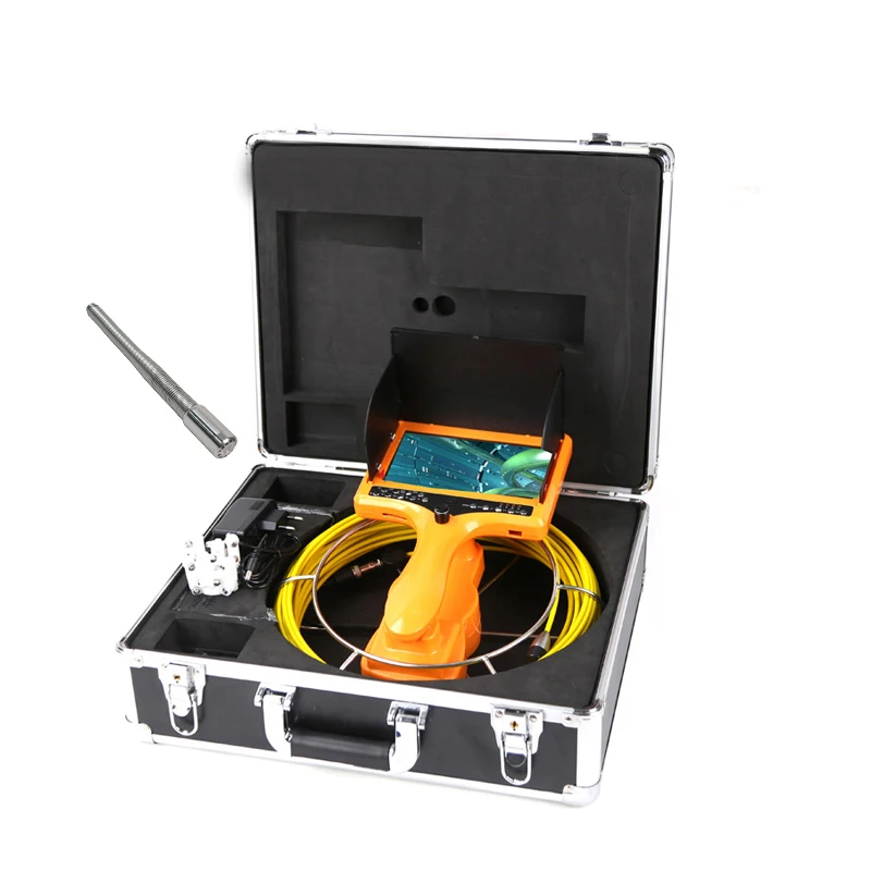 28mm self leveling camera head handheld drain sewer portable video endoscope borescope inspection camera system