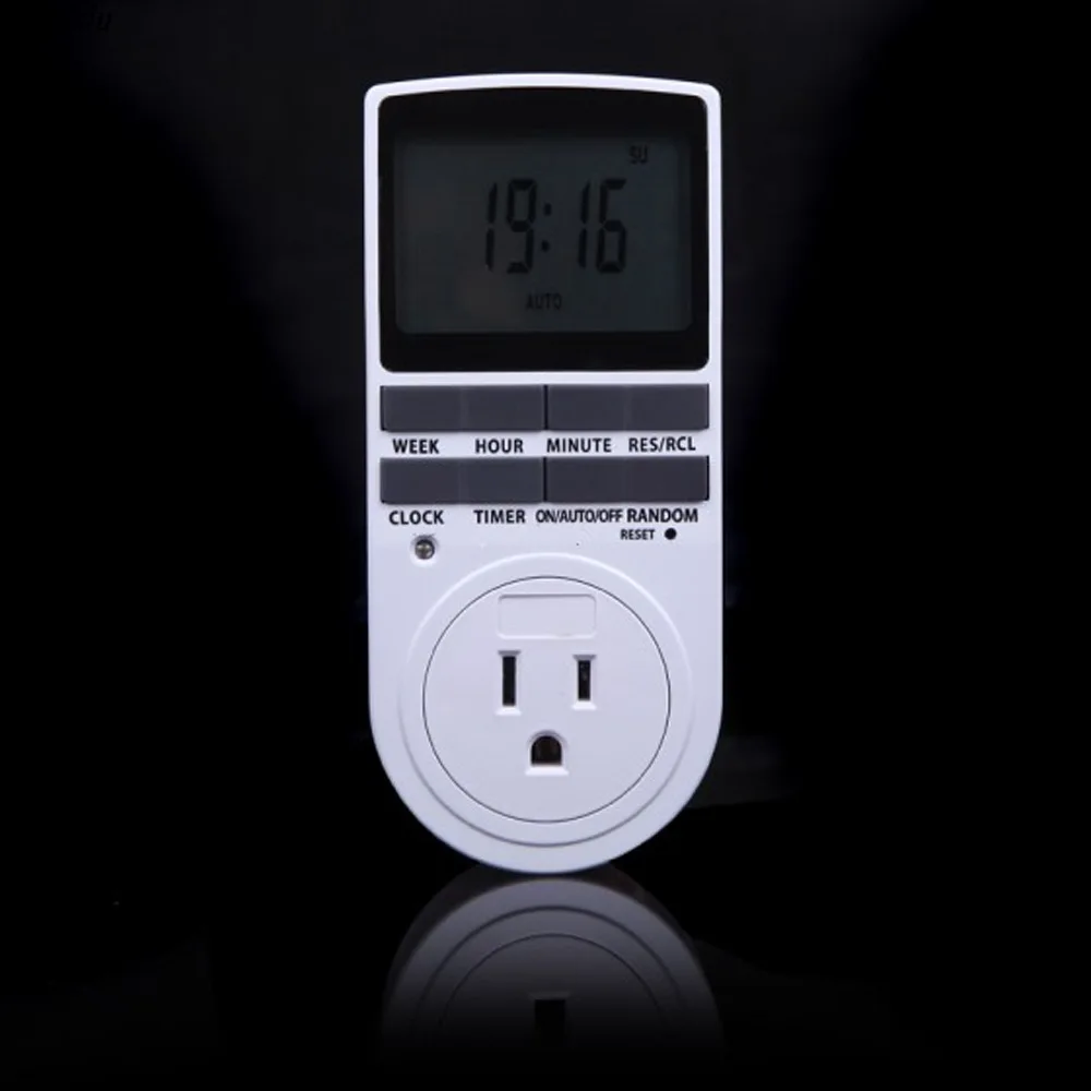 

American standard 2018 new hot-selling intelligent time power socket timer switch Big screen digital display