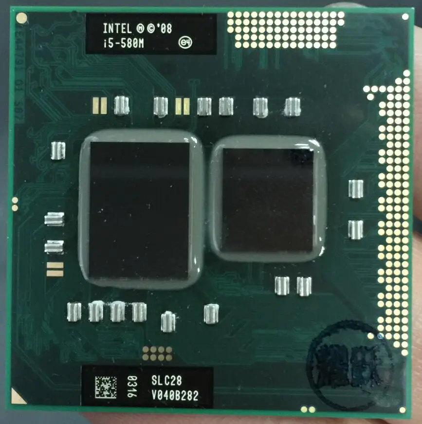 Процессор Intel Core Φ процессор i5 580M для ноутбука ЦП PGA988 100% исправно работающий