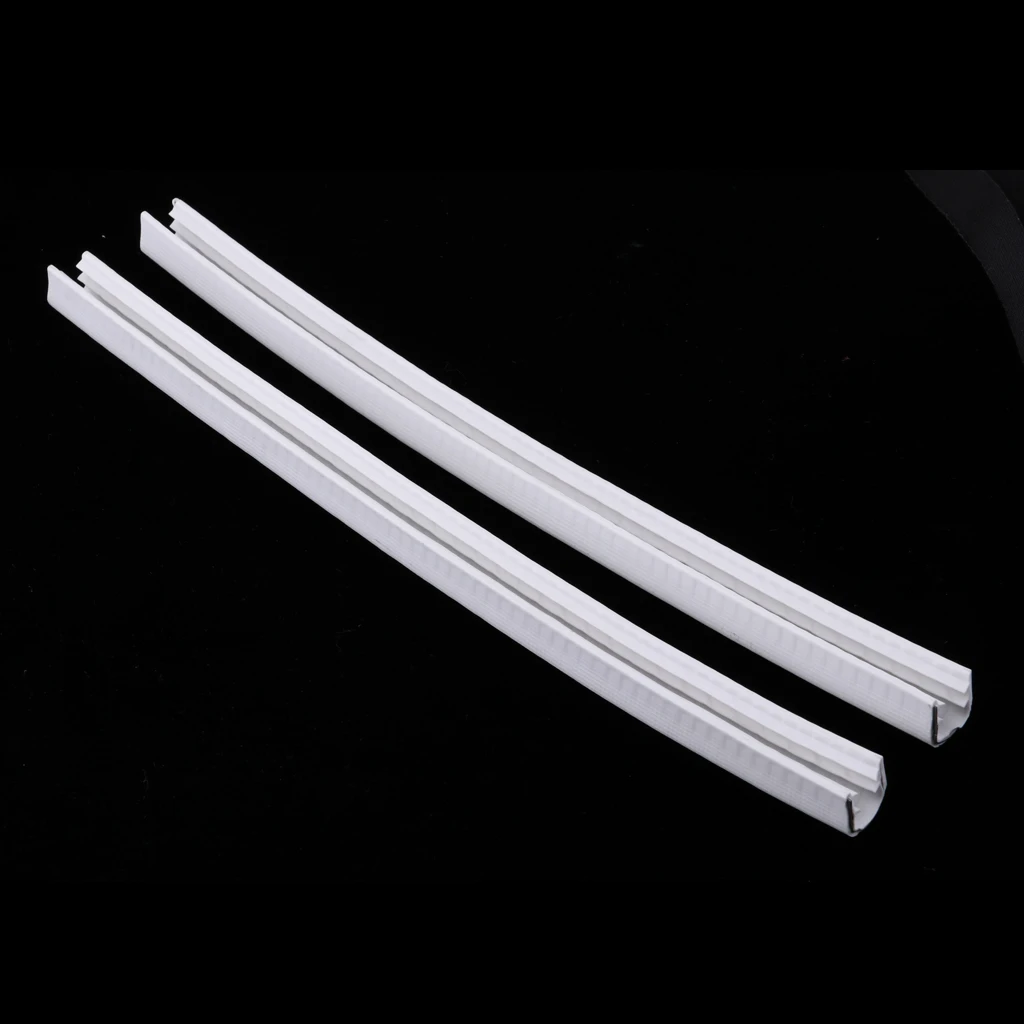 2 Pieces Skateboard Bumper Skateboard Deck Guards Protector Anti-Corrosion Rubber Strip Protection