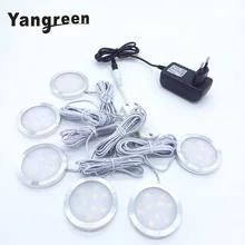 4/6 шт Светодиодная подсветка под шкаф RGBW 9 светодиодный s пульт дистанционного управления с регулируемой яркостью Кухонные светильники для гардероба бар лампы ночные лампы для украшения дома