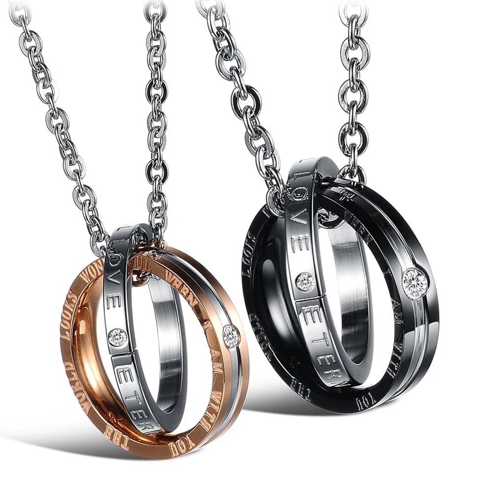 Fashion men jewelry stainless steel chain necklaces & pendants eternal