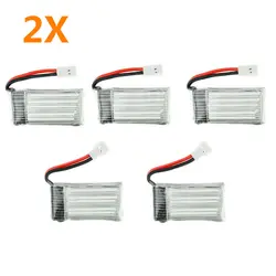 10 шт 3,7 V 300 mAh Li-Po Батарея для Eachine E55 Hubsan H107 H107C H107L Syma X11C JD385 WLtoys v966 вертолет