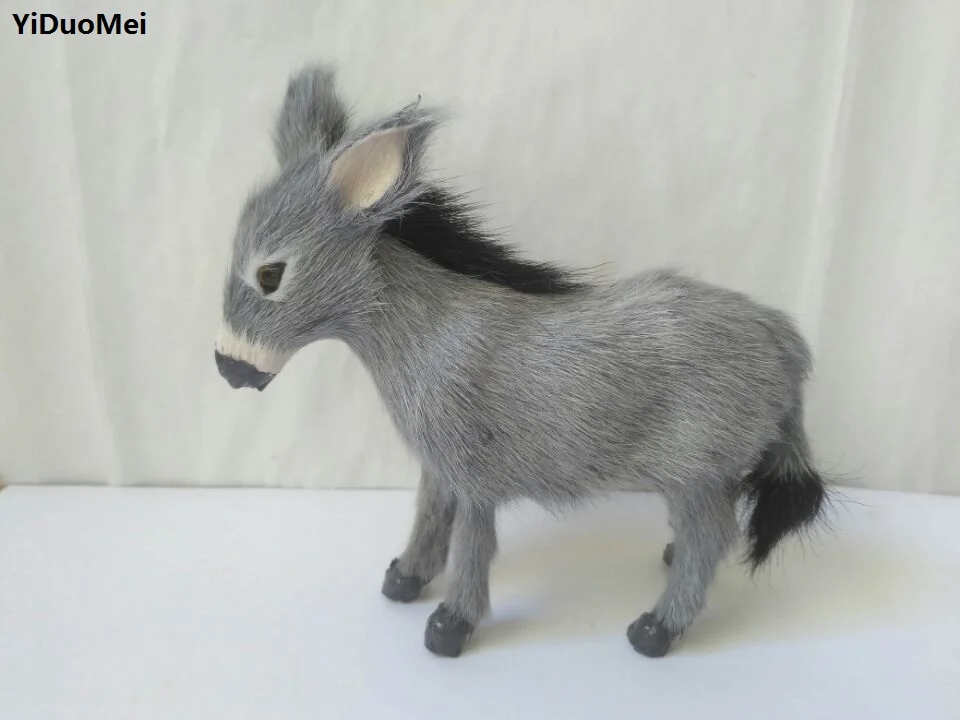 plastic&furs lovely donkey artificial gray donkey 13x12cm model handicraft ,home decoration gift a1920 plastic&furs lovely donkey artificial gray donkey 13x12cm model handicraft ,home decoration gift a1920