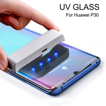 Перейти на Алиэкспресс и купить Lamorniea для Huawei P30 Pro защита экрана УФ стекло для Huawei Mate 20 Pro стеклянная пленка P20 Pro P20 Lite Mate 20 30 протектор