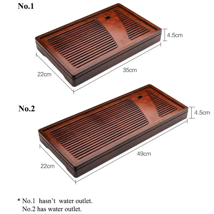 

"King Tea Mall" Bamboo Tea Tray with Water Tank 2 Variations for Chinese Gongfu Chadao,TeaWares,TeaSets,Boards,Saucers,TeaTools,