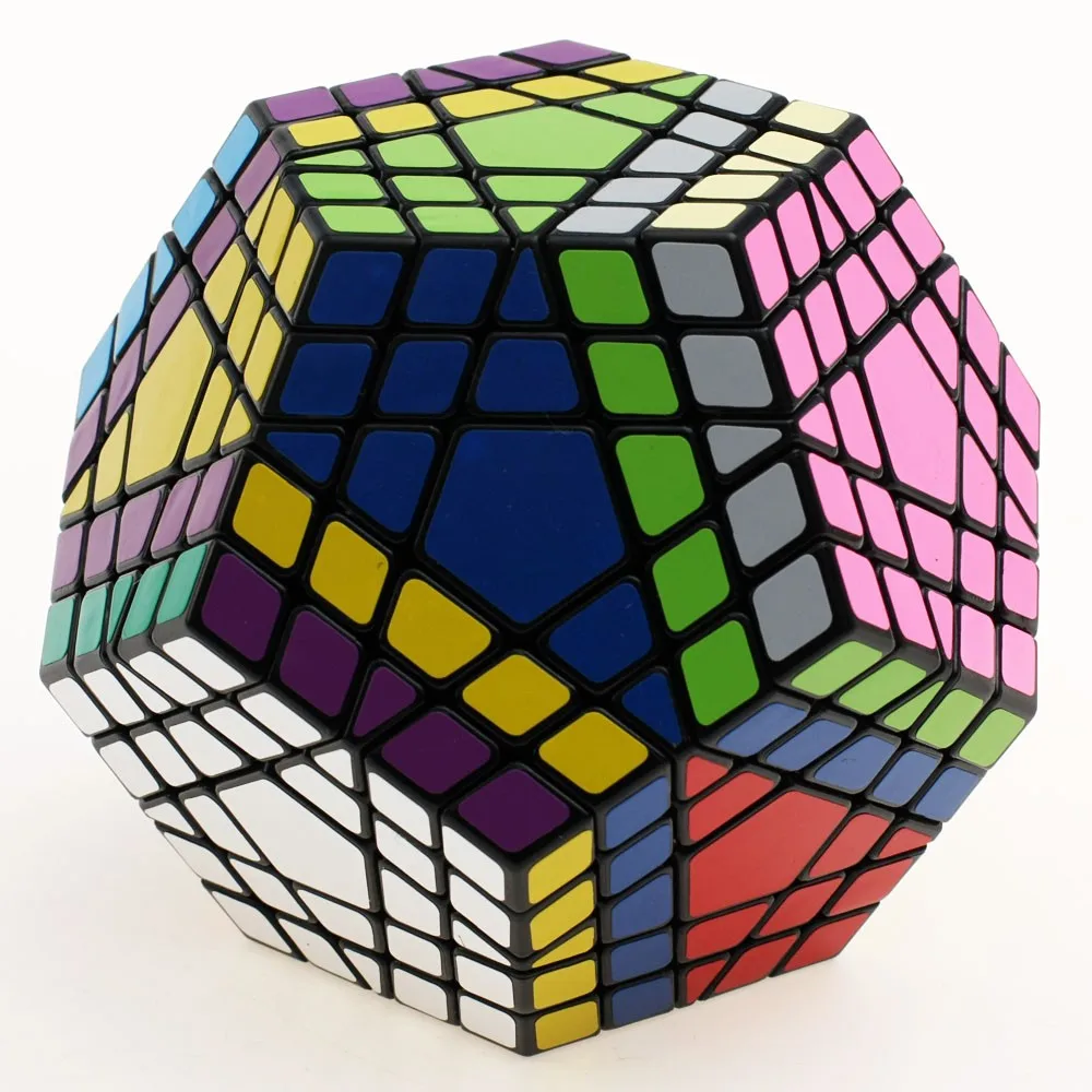 Shengshou 5x5 Gigaminx волшебный куб головоломка черный и белый Dodecahedron 5x5 скоростной куб игра обучения и образования Cubo magico игрушки