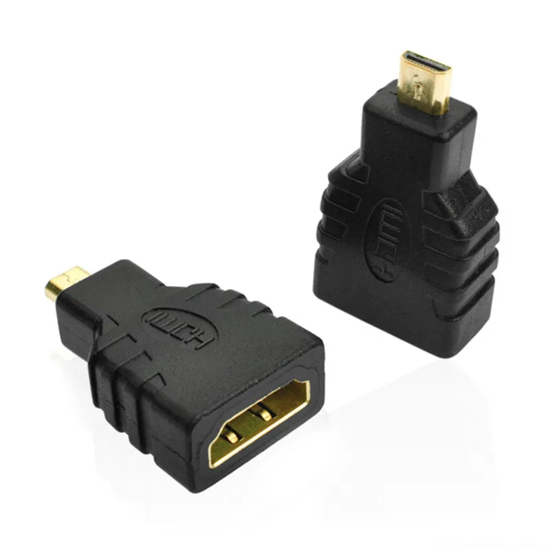 

Micro HDMI Male to HDMI Female Adapter 1080P Type D Male to Type A Mini Extension Adapter Connector for MP4