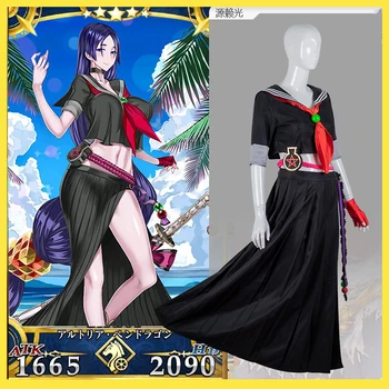 

Anime! Fate/Grand Order FGO Lancer Minamoto no Yorimitsu Sexy Swimsuit Uniform Cosplay Costume New Skin For Women Free Shipping
