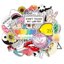 45 шт. Виниловая наклейка для ноутбука Милая модная ПВХ водонепроницаемая компьютерная наклейка s наклейки на холодильник наклейка s для MacBook/hp/huawei кожи