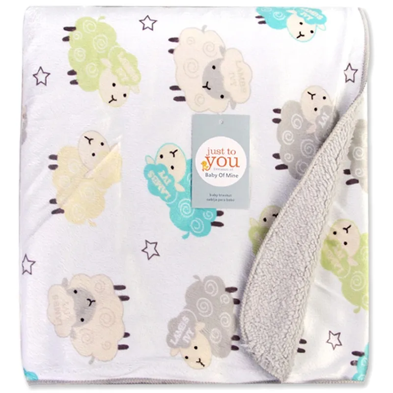 Высококачественное детское одеяло, детское утепленное Двухслойное Флисовое одеяло-конверт для коляски для новорожденных