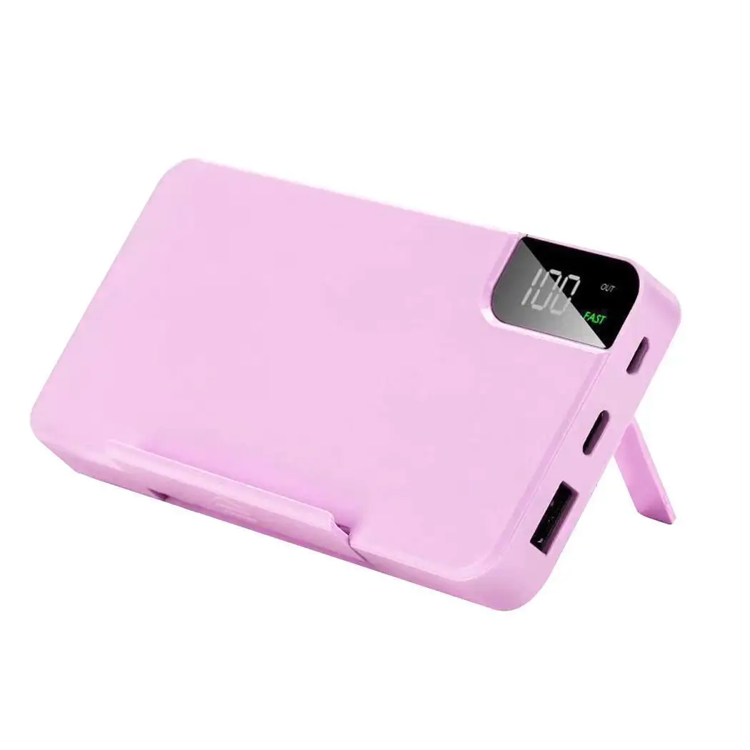 

QI Wireless Charger 10000mAh Power Bank For iPhone Samsung Powerbank Dual USB Charging External Battery Pack Bank Phone Holder