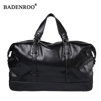 

Men pu leather Travel Bags men bag high quality Capacity Cylinder package Multifunction Crossbody bag Male Handbag Large Big Bag