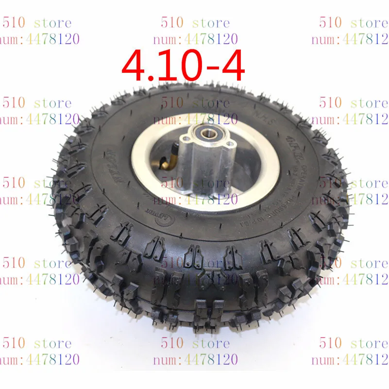 4,10-4 колеса шины и внутренняя трубка и 4-дюймовый обод ступицы для 49cc мини велосипед для еды по бездорожью Скутер ATV багги