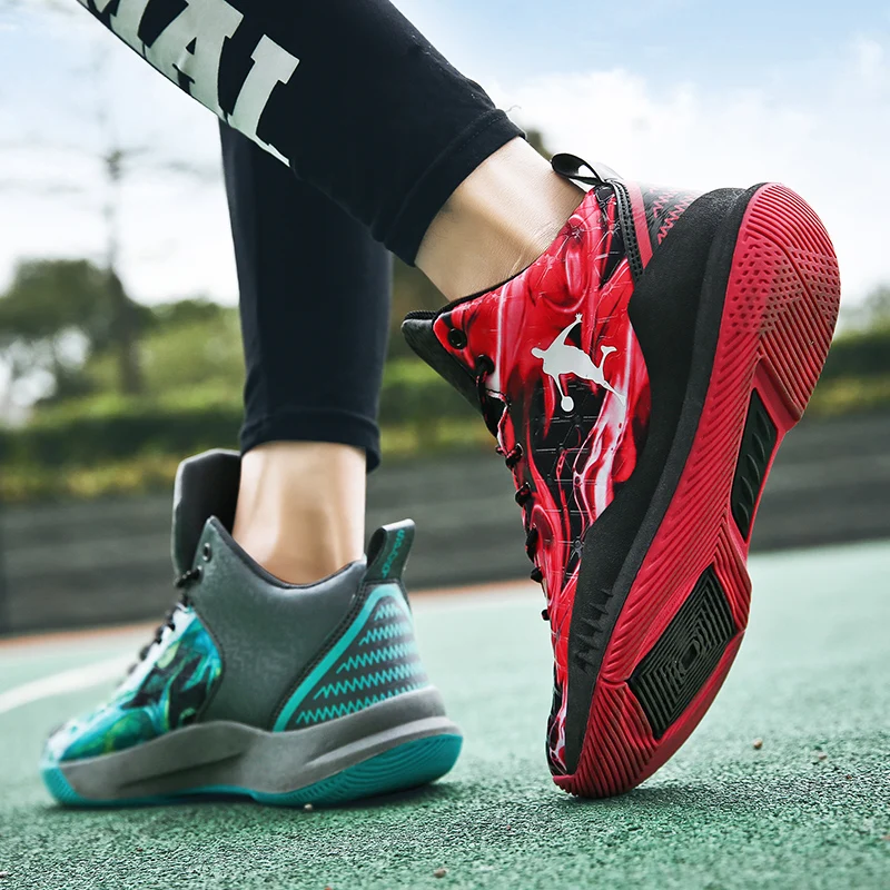 

35% Off High Top Super Retro Basketball Boots Free Combination of Colors Breathable Cushion Outdoor Sport Shoes Extra Big 12 11