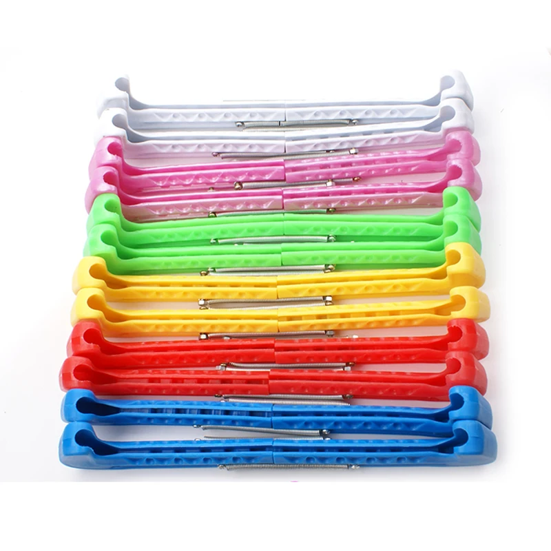 

1 Pair Figure Skate Shoe Cover Ice Knife Blade Protector Sleeve Nylon PVC Cold-resistant Adjustable Anti-slide 5 Colors