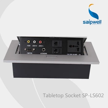 

2014 Newest Design Tabletop Socket ,Conference Table Multimedia Panel 220~250V 50/60Hz (SP-LS602)