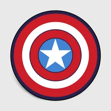 Mylb милый мультфильм круглый ковер нескользящий мульти 2 цвета гостиная детская комната коврик Капитан Америка коврик для спальни