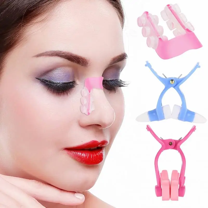 Nose Up Clip Korrektur Set Neues Shaping Clip Nasenheber Gl/ätteisen Gl/ätten Beauty Clip 3 St/ück Nose Shaper Massageger/ät Clip
