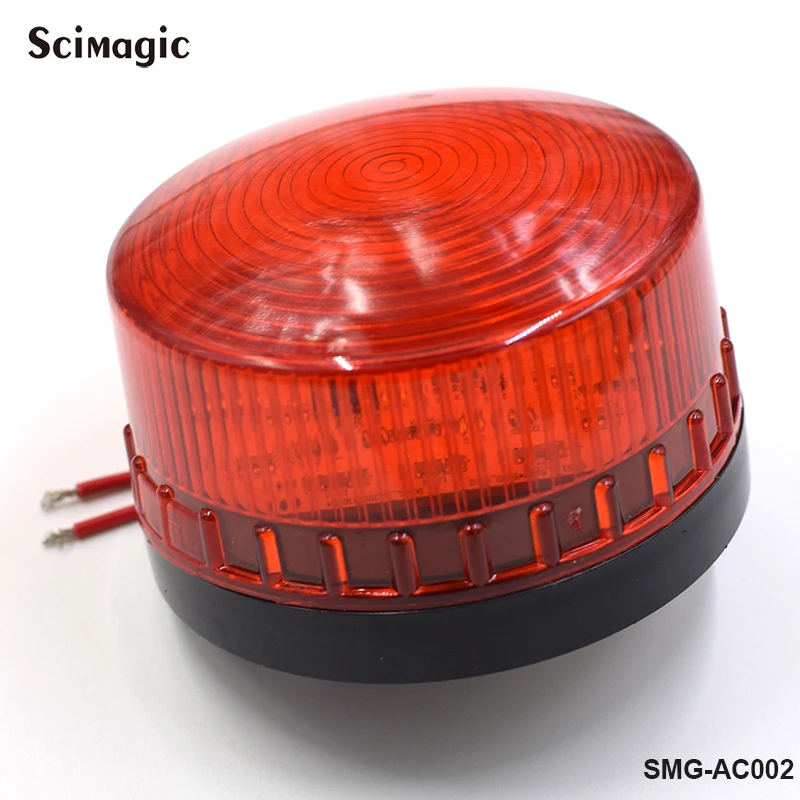 12V LED Security Alarm Strobe Signal Warning Lamp Red Flashing Lightin