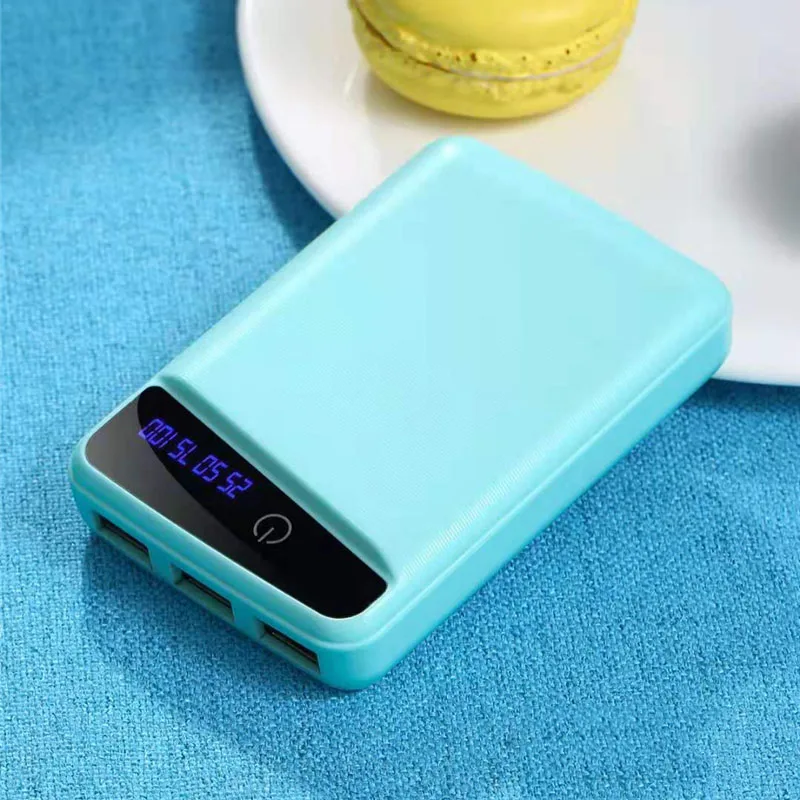Внешний аккумулятор 3Pcs18650 портативная зарядка внешний 3USB для Xiaomi Mi 9 8