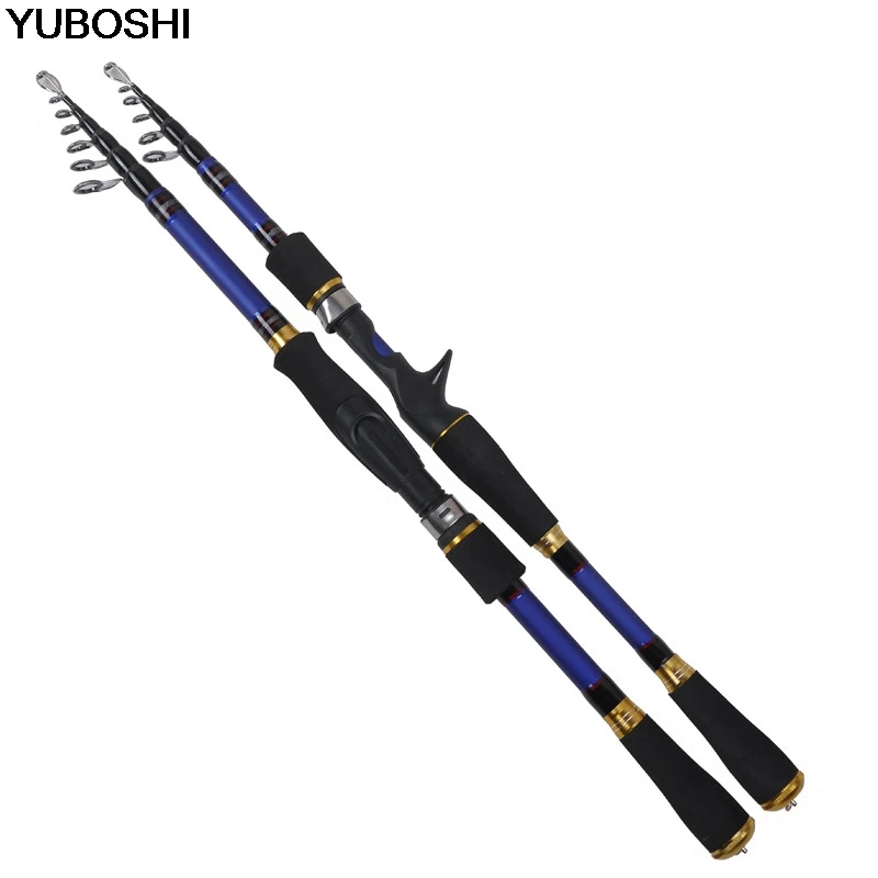 

YUBOSHI 1.8M 2.1M 2.4M 2.7M Carbon Fiber Rod Spining Rods casting Travel Rod Fast Action Fishing Lure Rod