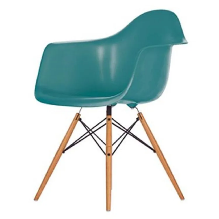 Современные Дизайн столовая кресло/Пластик и дерева кресла столовой/Лидер продаж Современная Столовая Председатель/Современные Дизайн дома Популярные мебель - Цвет: Ocean Blue