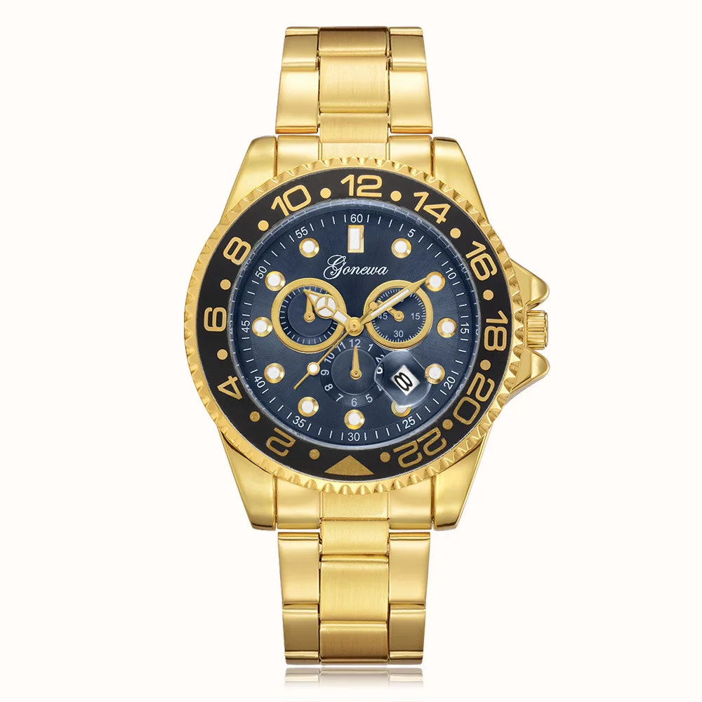 Fashion Three-eye Simple Watches Decorative Double Scale Fashion Watch Fashion Three-eye Simple Watches Decorative Double Scale Fashion Watch