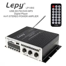 Lepy LP-V9S усилитель 20Wx2 Bluetooth HIFI цифровой аудио плеер Автомобильный усилитель fm-радио стерео плеер для мотоцикла/MP3/MP4